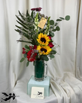 Tarro con flores mixtas