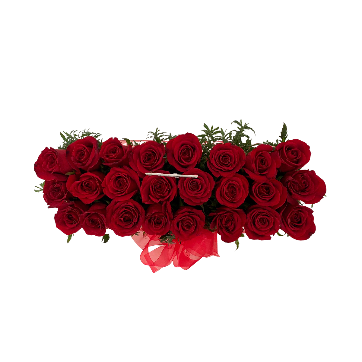 Jardinera con Rosas Rojas