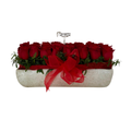 Jardinera con Rosas Rojas