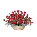 Canasta Clásica con Rosas Rojas