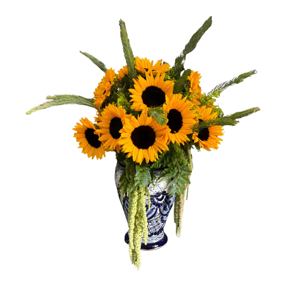 Tibor de Talavera con girasoles