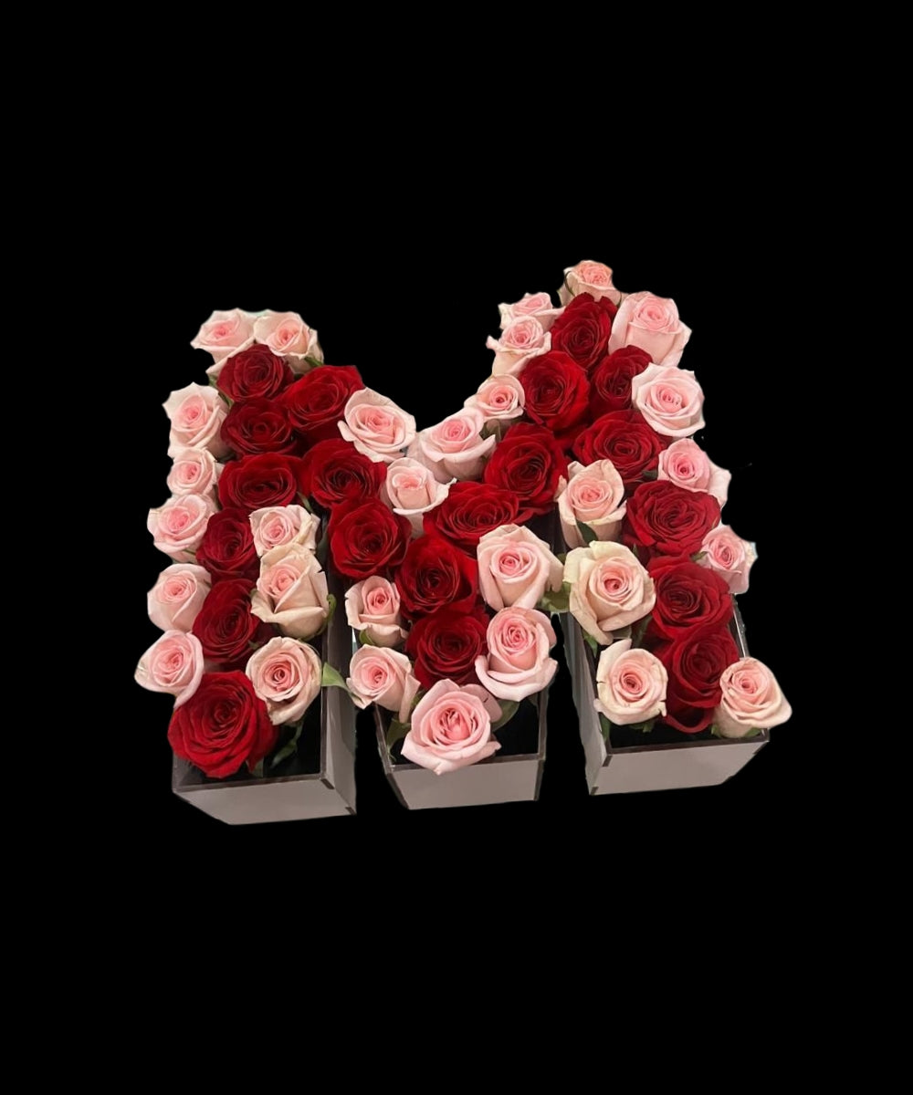 Base "M" con 50 Rosas