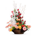 Canasta Maternal con Rosas y Gerberas