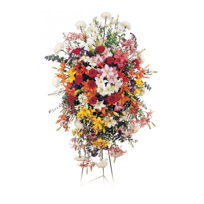 Tripie Tipo Corona con Flores de Colores