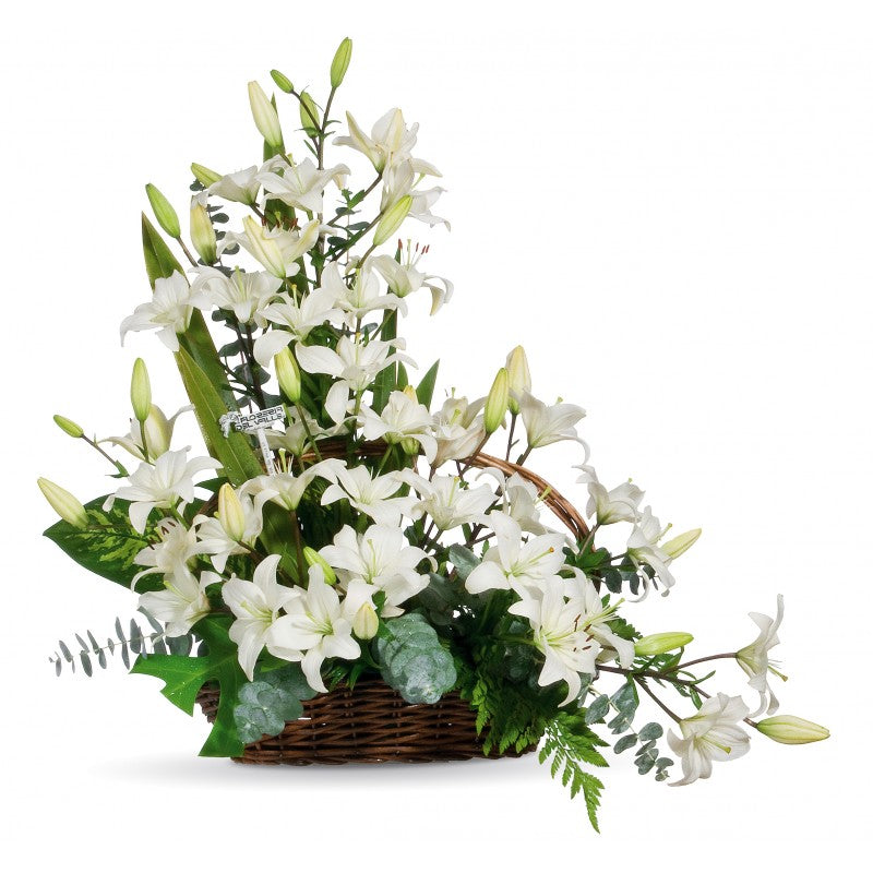 Ofrenda Sencilla con Lilis Blancas